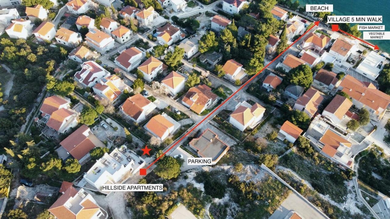 The Grande - Huge Terrace - Amazing Sea Views - Tastefully Furnished - Access To Rooftop Terrace And Gym - Hillside Apartments Rogoznica Rogoznica  Bagian luar foto